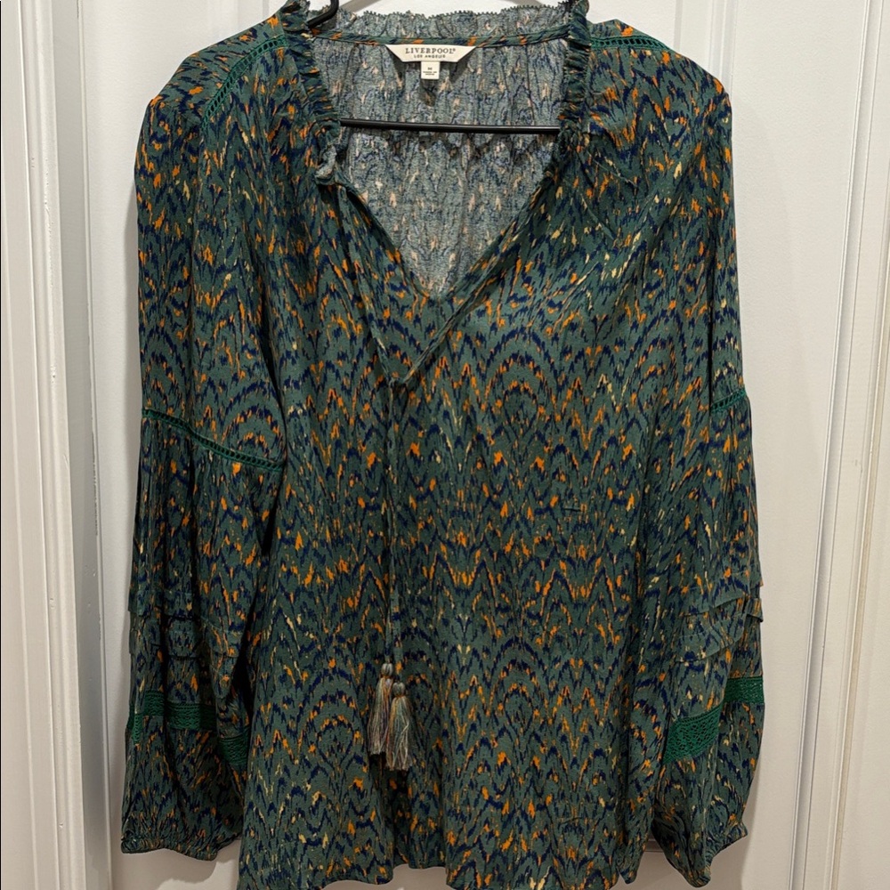 Liverpool Multicolor Patterned Blouse